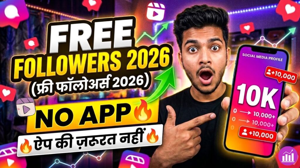 Instagram फॉलोवर बढ़ाने के फ्री तरीके 2026