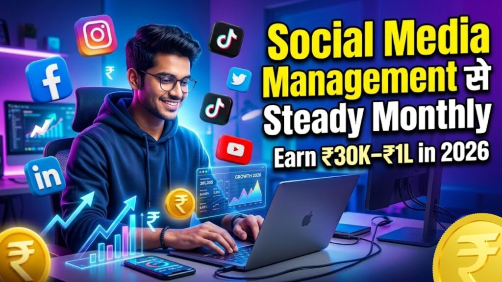 Social Media Management से Steady Monthly Income