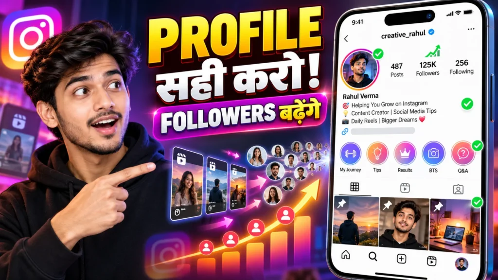 सबसे पहले अपनी Instagram Profile को सही करें