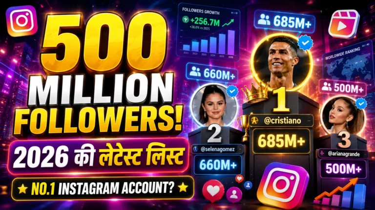Instagram Par Kiske 500 Million Followers Hain